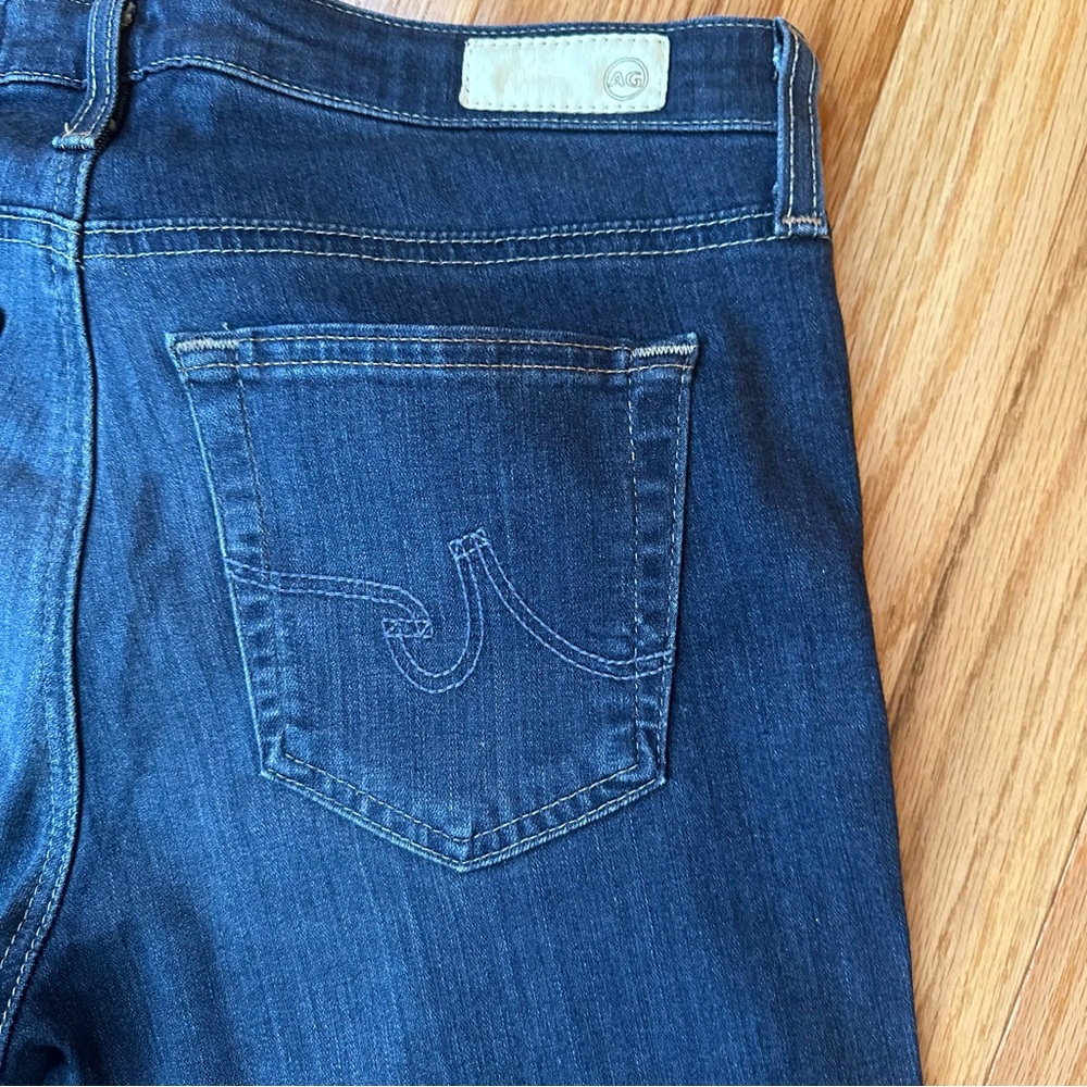 AG Adriano Goldschmied Dark Blue Prima Crop Mid-rise Jeans - Picture 8 of 8